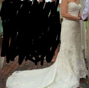 Maggie Sottero strapless wedding gown